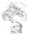 Diagram for 2002 Dodge Ram 1500 Windshield Washer Nozzle - 55077255AA