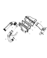 Diagram for 2008 Jeep Compass Air Intake Coupling - 4891818AB
