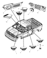 Diagram for 2014 Jeep Grand Cherokee Car Speakers - 5064360AB