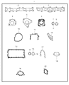 Diagram for 2009 Jeep Liberty Timing Cover Gasket - 68032198AA