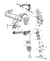 Diagram for 2013 Ram 1500 Shock And Strut Mount - 55398091AE