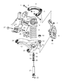 Diagram for Ram 3500 Control Arm Bushing - 52121521AC