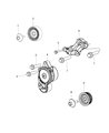 Diagram for 2014 Jeep Cherokee A/C Idler Pulley - 4627312AA