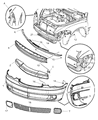 Diagram for 2007 Chrysler PT Cruiser Grille - 5152033AA