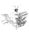 Diagram for 2007 Chrysler Town & Country Engine Mount - 5110076AB