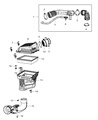 Diagram for Chrysler 300 Air Filter Box - 68159247AA