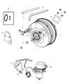 Diagram for 2012 Chrysler Town & Country Brake Booster Vacuum Hose - 4581592AB