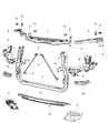 Diagram for Jeep Radiator Support - 68223547AB