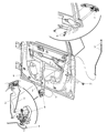 Diagram for 2005 Dodge Magnum Door Latch Assembly - 4589071AA