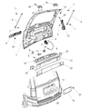 Diagram for Chrysler Town & Country Lift Support - 4589655AB