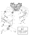 Diagram for 2006 Jeep Liberty Timing Chain - 5019423AD