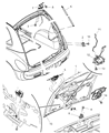 Diagram for 2008 Chrysler PT Cruiser Tailgate Handle - ZK71FQDAC