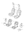 Diagram for 2022 Jeep Cherokee Seat Cover - 6SS96HL1AB