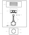 Diagram for Dodge Charger Rod Bearing - 68002287AB
