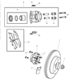 Diagram for Chrysler New Yorker Brake Pad - VCLH9801AD