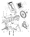 Diagram for Dodge Ram 1500 Crankshaft Thrust Washer Set - 4723540AC