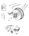 Diagram for 2012 Chrysler Town & Country Brake Booster Vacuum Hose - 68029381AC