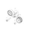 Diagram for 2016 Jeep Renegade A/C Idler Pulley - 4627677AA