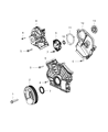Diagram for Chrysler 300 Timing Cover - 68147512AA