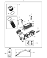 Diagram for Jeep Grand Cherokee Oil Cooler - 68365931AB