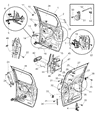 Diagram for Chrysler Voyager Door Lock Actuator - 4894027AA