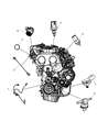 Diagram for Chrysler Knock Sensor - 68001451AA