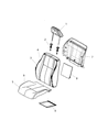 Diagram for 2015 Jeep Compass Seat Cover - 5PR45XDVAA