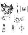 Diagram for Chrysler Town & Country Oil Pressure Switch - 5149098AA