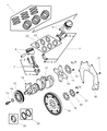 Diagram for Chrysler Sebring Flywheel - MD379541