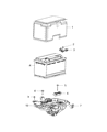 Diagram for Jeep Cherokee Battery Tray - 68186053AC