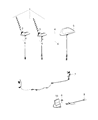 Diagram for Jeep Antenna Cable - 68249944AA