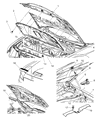 Diagram for Dodge Charger Hood - 4575725AC