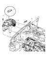 Diagram for Chrysler Voyager Air Intake Coupling - 4861415AB
