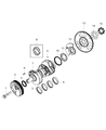 Diagram for Jeep Wrangler Crankshaft Pulley - 68490015AA