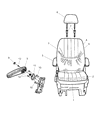 Diagram for 2006 Dodge Grand Caravan Seat Cushion - 1DW121D1AA