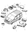Diagram for Dodge Grand Caravan Yaw Sensor - 56029427AA