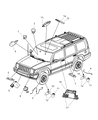 Diagram for Chrysler TPMS Sensor - 68001696AA