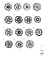 Diagram for 2024 Ram 1500 Spare Wheel - 5YD43S4AAD