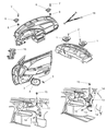 Diagram for Chrysler Cirrus Antenna - 4608217AD