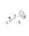 Diagram for 2009 Dodge Ram 3500 Water Pump Pulley - 68002978AA