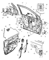 Diagram for Jeep Patriot Window Motor - 68002898AA
