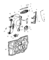 Diagram for 2016 Jeep Cherokee Door Latch Assembly - 68211097AA