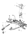 Diagram for 2007 Jeep Compass Engine Mount - 5105290AA