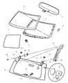 Diagram for 2004 Jeep Grand Cherokee Liftgate Hinge - 5019418AA
