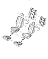 Diagram for Dodge Durango Seat Cover - 6VK27DX9AA