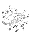 Diagram for 2001 Chrysler Sebring Seat Switch - 4608673AB