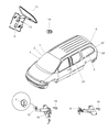 Diagram for 2000 Chrysler Town & Country Window Motor - 4874114