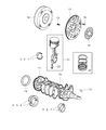 Diagram for Jeep Wrangler Piston - 5066565AA