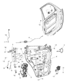 Diagram for Jeep Window Motor - 68033485AA