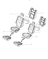 Diagram for 2014 Dodge Durango Seat Cover - 5RW78DX9AA